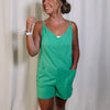 Party Cove Romper - Kelly Green - LAST ONE