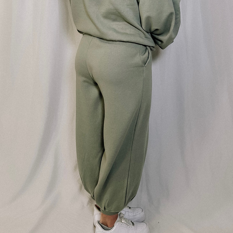 Matcha Latte Slouchy Lounge Joggers - LAST ONE