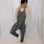 Ready To Travel Harem Jumpsuit - Charcoal