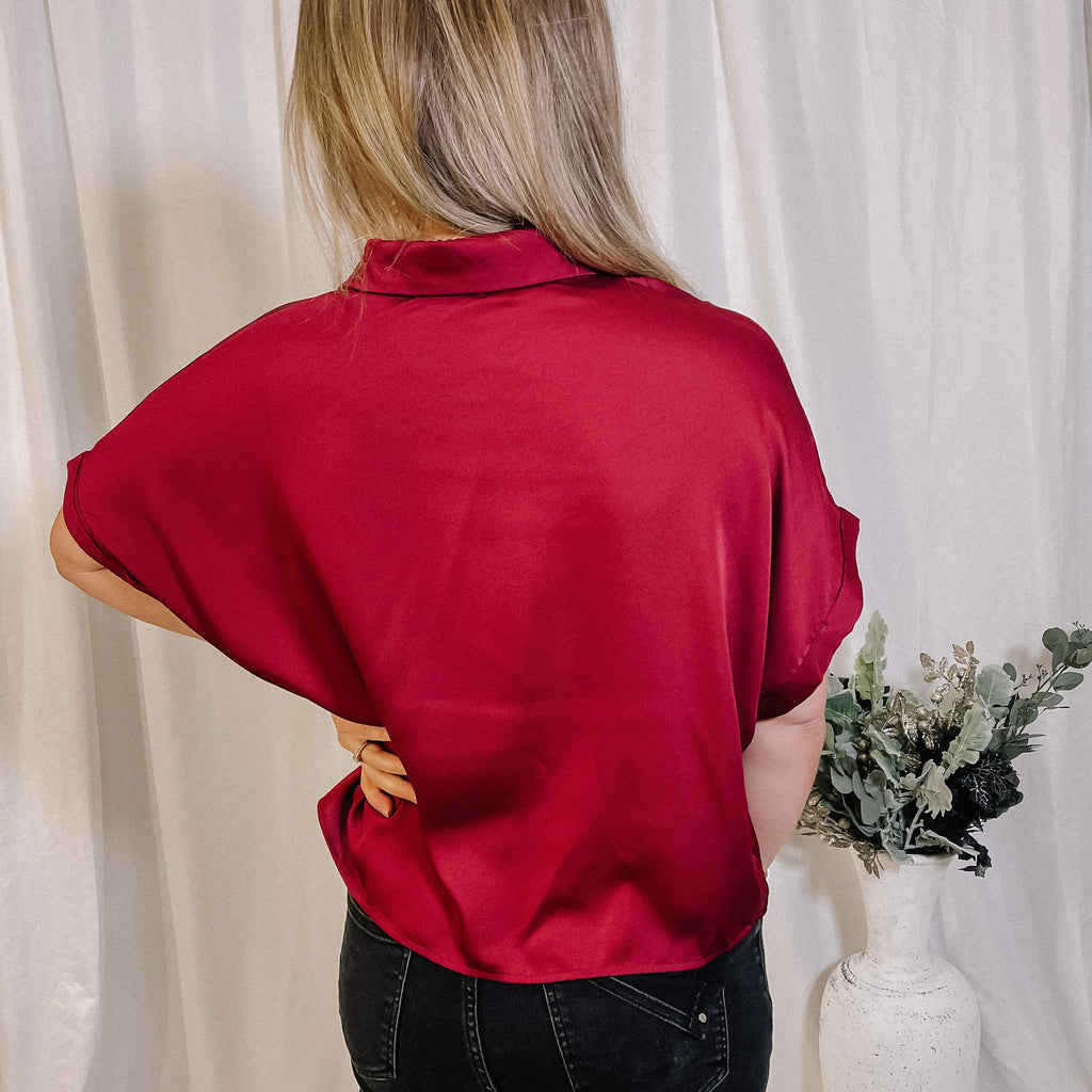 Under The Mistletoe Button Up Top