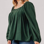 Less Is More Babydoll Top - Forest