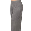 Coffee & Chill Ribbed Pants - Charcoal