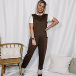 You Make It Easy Jumpsuit - Brown