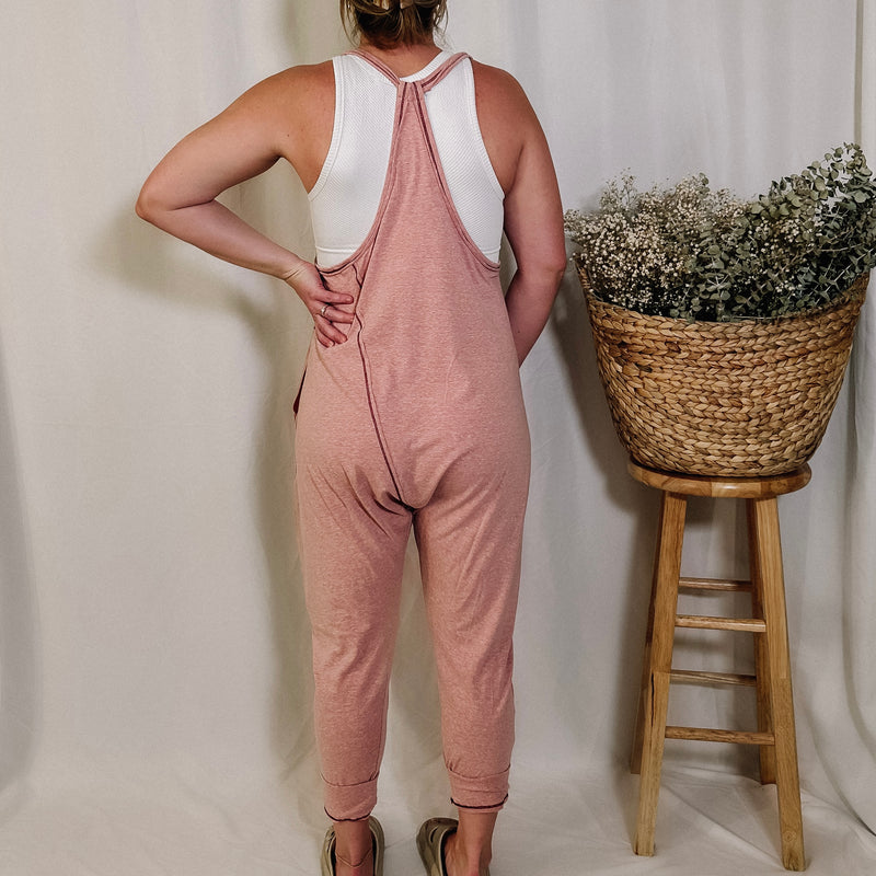 Ready To Travel Harem Jumpsuit - Pink
