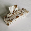 Latte Swirl Acetate Hair Clip - LAST ONE