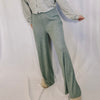 Coffee & Chill Ribbed Pants - Heathered Sage