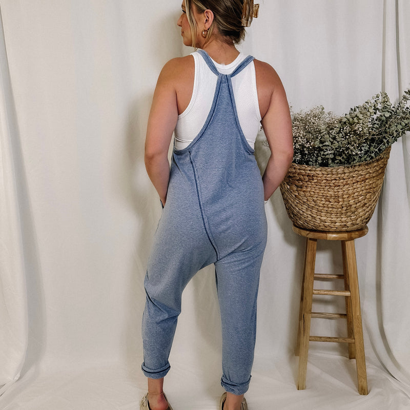 Ready To Travel Harem Jumpsuit - Sky