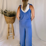 Easy Breezy Oversized Jumpsuit - Blue