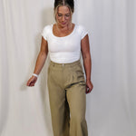 Basic Cap Sleeve Top - White
