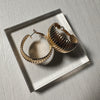 Ribbed Hoop Earrings (2 Colors)