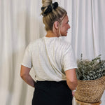 Effortless Basic Tee - Oatmeal - LAST ONE