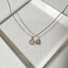 Rhinestone Initial Gold Necklace