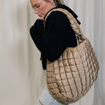 Cushion Shoulder Bag - Tan - LAST ONE