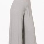 Coffee & Chill Ribbed Pants - Heathered Grey