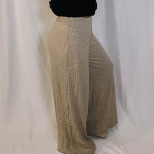 Coffee & Chill Ribbed Pants - Light Tan - LAST ONE