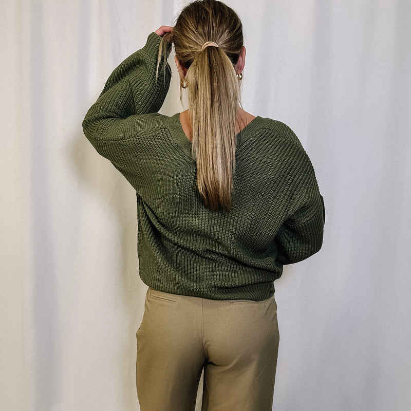 Sweater Weather Cardigan - Olive