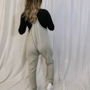Ready To Travel Harem Jumpsuit - Taupe -LAST ONE