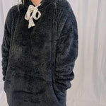 Cozy By The Fireplace Hoodie - Charcoal